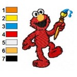 Sesame Street Elmo 06 Embroidery Design